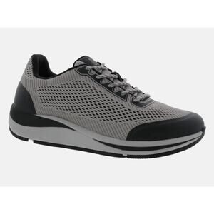 Drew Men's Champ Sneakers Grey Black Mesh Combo Size 9 Wide NIB Superior Comfort